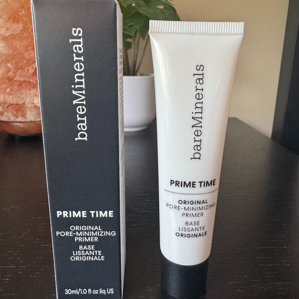 SEALED BareMinerals Primetime Original Pore-Minimizing Primer - Full Size - 1 oz